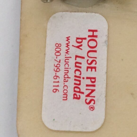 House Pins By Lucinda Resin Brown House Moon Star Ducks Brooch Pin - Picture 4 of 4